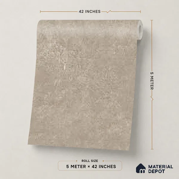 74061-4 | 5 Meter x 42 Inches Texture Look Wallpaper - 57 Sq. Ft. | Minimum 15% wastage during installation