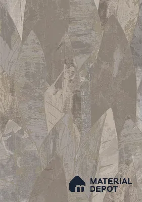 74064-3 | Grey & Brown Angular Foliage Patterned Wallpaper - 5 Meter x 42 Inches, 57 Sq. Ft. (Min. 15% Wastage)