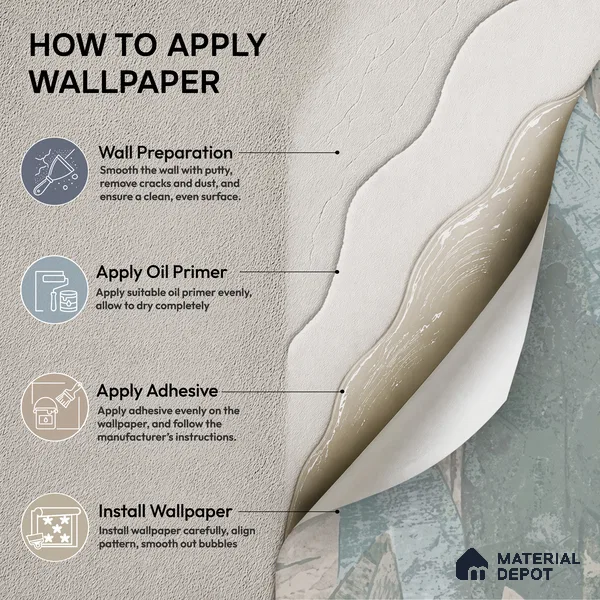 74064-4 | 5 Meter x 42 Inches Patterned Look Wallpaper - 57 Sq. Ft. | Minimum 15% wastage during installation