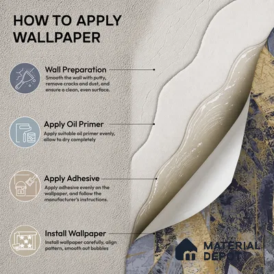 74064-5 | 5 Meter x 42 Inches Patterned Look Wallpaper - 57 Sq. Ft.  | Minimum 15% wastage during installation