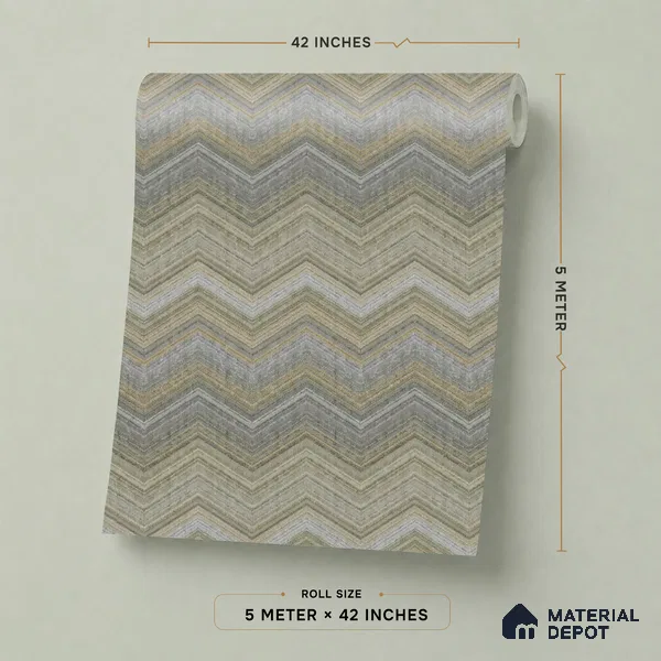 74053-2 | 5 Meter x 42 Inches Patterned Look Wallpaper - 57 Sq. Ft. | Minimum 15% wastage during installation
