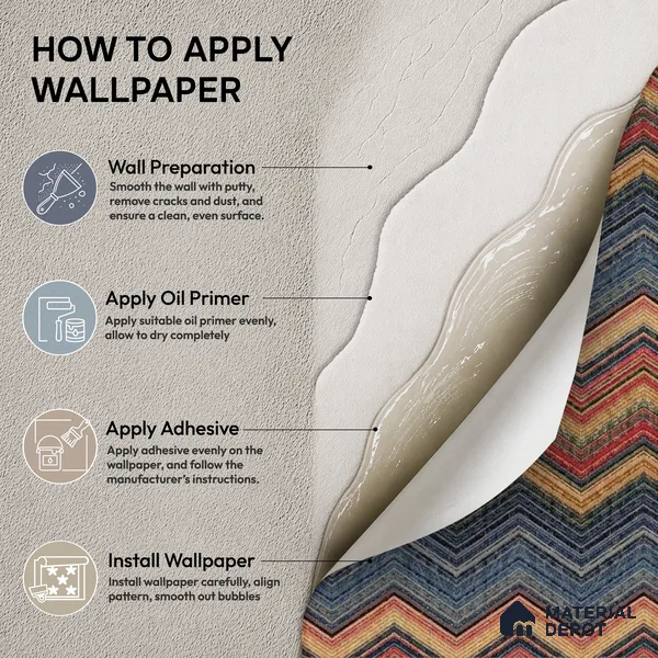 74053-3 | 5 Meter x 42 Inches Patterned Look Wallpaper - 57 Sq. Ft. | Minimum 15% wastage during installation