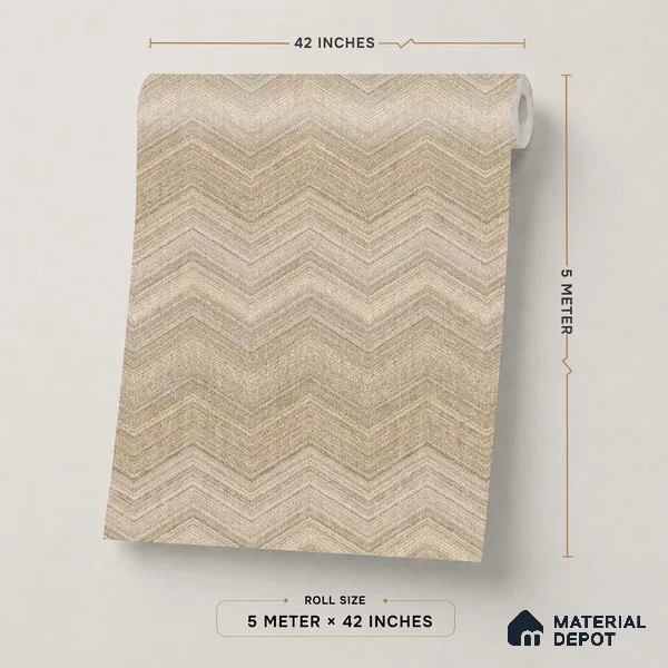 74053-1 | 5 Meter x 42 Inches Patterned Look Wallpaper - 57 Sq. Ft. | Minimum 15% wastage during installation