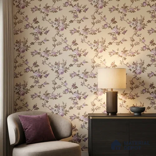 74054-2 | 5 Meter x 42 Inches Florals Look Wallpaper - 57 Sq. Ft.  | Minimum 15% wastage during installation