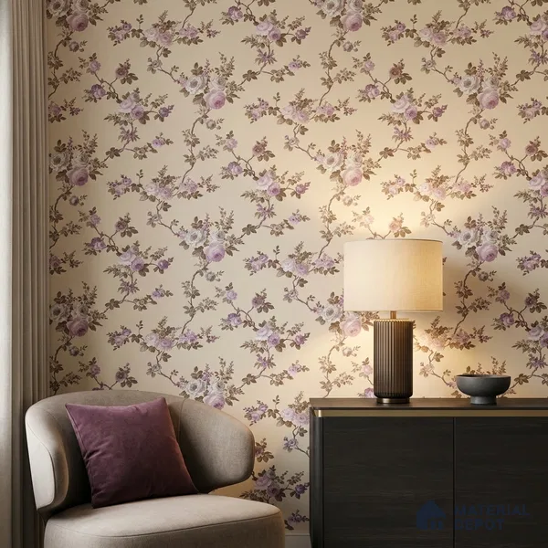 74054-2 | 5 Meter x 42 Inches Florals Look Wallpaper - 57 Sq. Ft. | Minimum 15% wastage during installation