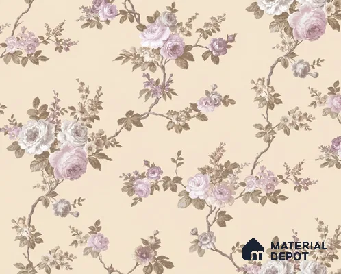 74054-2 | 5 Meter x 42 Inches Florals Look Wallpaper - 57 Sq. Ft.  | Minimum 15% wastage during installation