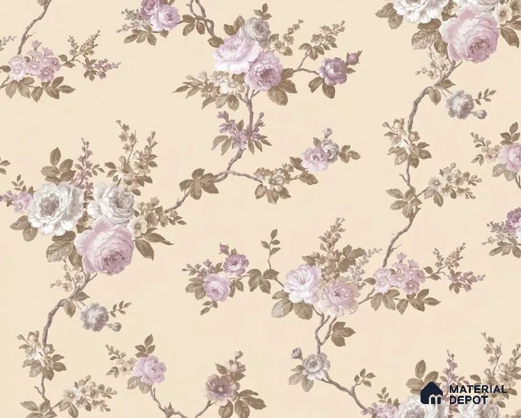 74054-2 | 5 Meter x 42 Inches Florals Look Wallpaper - 57 Sq. Ft. | Minimum 15% wastage during installation