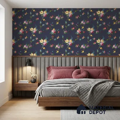 74054-4 | 5 Meter x 42 Inches Florals Look Wallpaper - 57 Sq. Ft.  | Minimum 15% wastage during installation