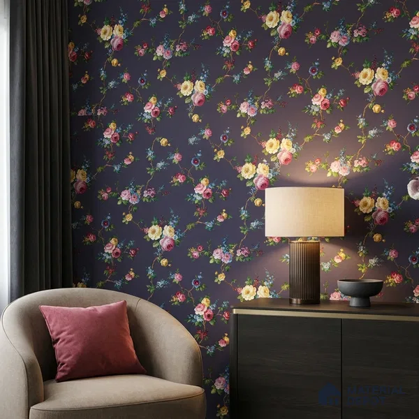 74054-4 | 5 Meter x 42 Inches Florals Look Wallpaper - 57 Sq. Ft. | Minimum 15% wastage during installation