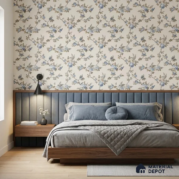 74054-1 | 5 Meter x 42 Inches Florals Look Wallpaper - 57 Sq. Ft. | Minimum 15% wastage during installation