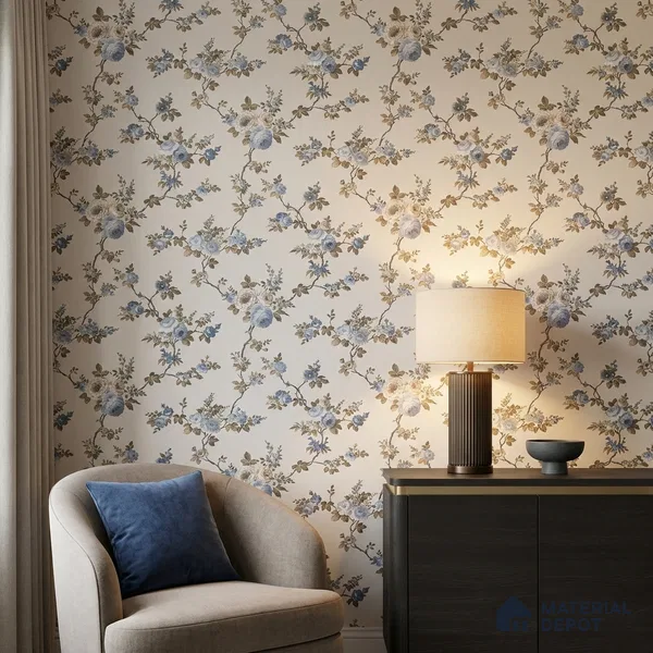 74054-1 | 5 Meter x 42 Inches Florals Look Wallpaper - 57 Sq. Ft. | Minimum 15% wastage during installation