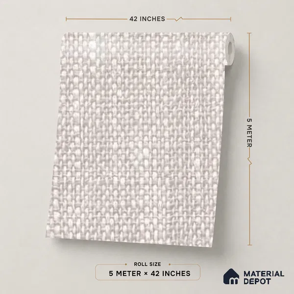 74052-2 | 5 Meter x 42 Inches Fabric Look Wallpaper - 57 Sq. Ft.  | Minimum 10% wastage during installation