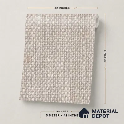 74052-3 | 5 Meter x 42 Inches Fabric Look Wallpaper - 57 Sq. Ft.  | Minimum 10% wastage during installation