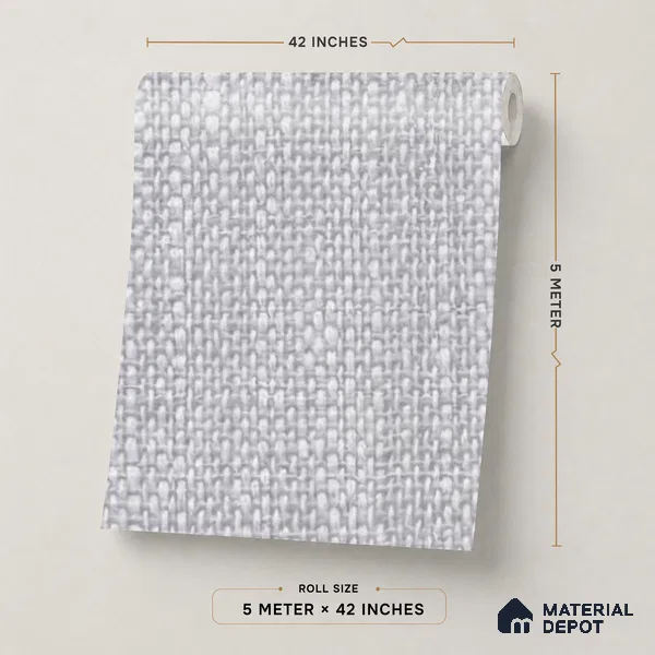74052-4 | 5 Meter x 42 Inches Fabric Look Wallpaper - 57 Sq. Ft.  | Minimum 10% wastage during installation