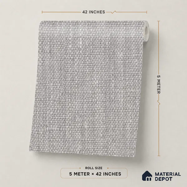 74052-5 | 5 Meter x 42 Inches Fabric Look Wallpaper - 57 Sq. Ft.  | Minimum 10% wastage during installation
