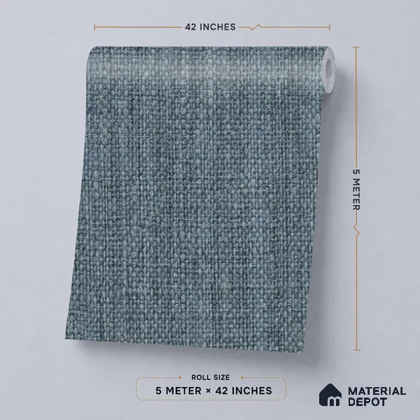 74052-7 | 5 Meter x 42 Inches Fabric Look Wallpaper - 57 Sq. Ft. | Minimum 10% wastage during installation