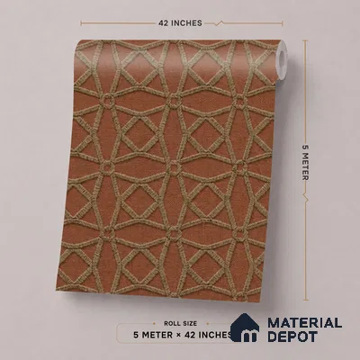 74057-4 | 5 Meter x 42 Inches Patterned Look Wallpaper - 57 Sq. Ft.  | Minimum 15% wastage during installation