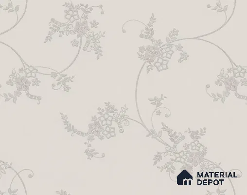 74056-1 | Pearl Grey Rose Trail Floral Wallpaper - 5 Meter x 42 Inches, 57 Sq. Ft. (Min. 15% Wastage)