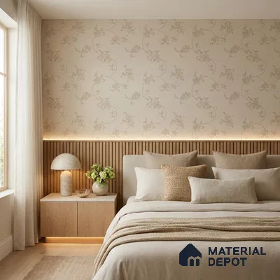 74056-2 | 5 Meter x 42 Inches Florals Look Wallpaper - 57 Sq. Ft.  | Minimum 15% wastage during installation