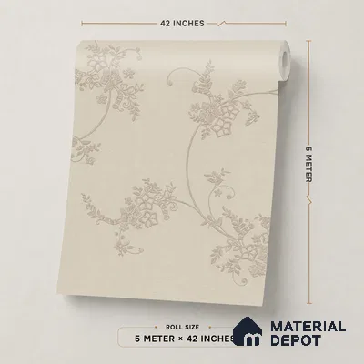 74056-2 | 5 Meter x 42 Inches Florals Look Wallpaper - 57 Sq. Ft.  | Minimum 15% wastage during installation