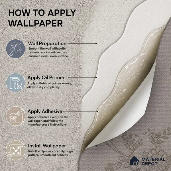74056-3 | Mocha Taupe Rose Trail Floral Wallpaper - 5 Meter x 42 Inches, 57 Sq. Ft. (Min. 15% Wastage)