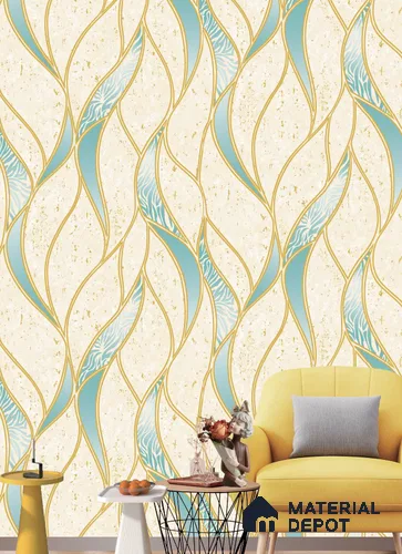 570502 | 9.5 Meter x 21 Inches Patterned Look Wallpaper - 55 Sq. Ft. | Minimum 15% wastage during installation