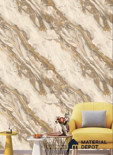 571405 | 9.5 Meter x 21 Inches Marble Look Wallpaper - 55 Sq. Ft.  | Minimum 10% wastage during installation