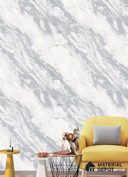 571401 | 9.5 Meter x 21 Inches Marble Look Wallpaper - 55 Sq. Ft. | Minimum 10% wastage during installation