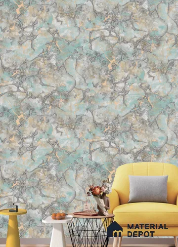 88012 | 9.5 Meter x 21 Inches Marble Look Wallpaper - 55 Sq. Ft.  | Minimum 10% wastage during installation