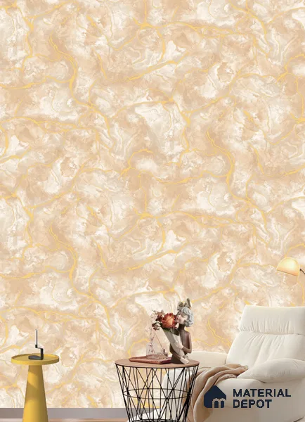 971305 | 9.5 Meter x 21 Inches Marble Look Wallpaper - 55 Sq. Ft. | Minimum 10% wastage during installation