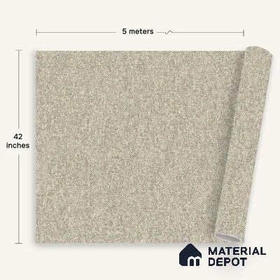 12114 | 5 Meter x 42 Inches Fabric Look Wallpaper - 57.41 Sq. Ft. | Minimum 10% wastage during installation