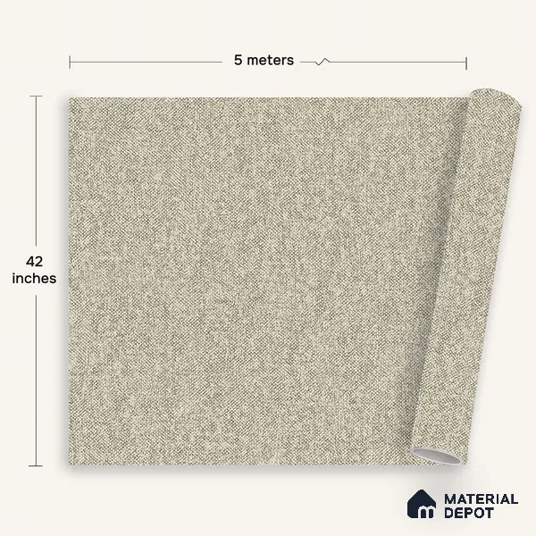 12114 | 5 Meter x 42 Inches Fabric Look Wallpaper - 57.41 Sq. Ft. | Minimum 10% wastage during installation