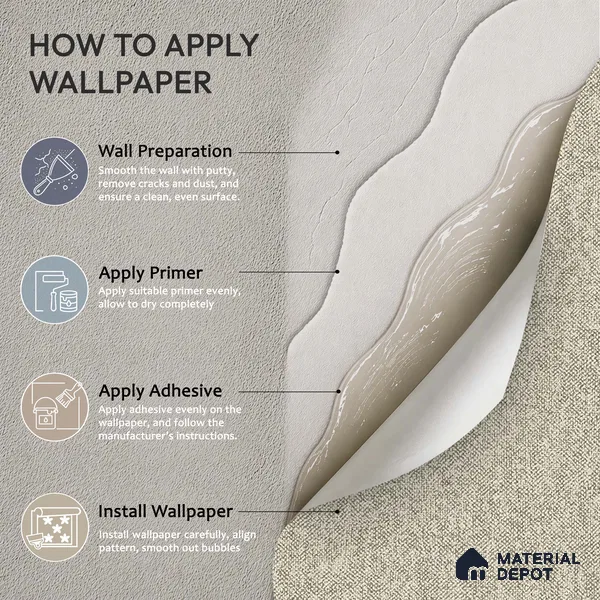 12114 | 5 Meter x 42 Inches Fabric Look Wallpaper - 57.41 Sq. Ft. | Minimum 10% wastage during installation