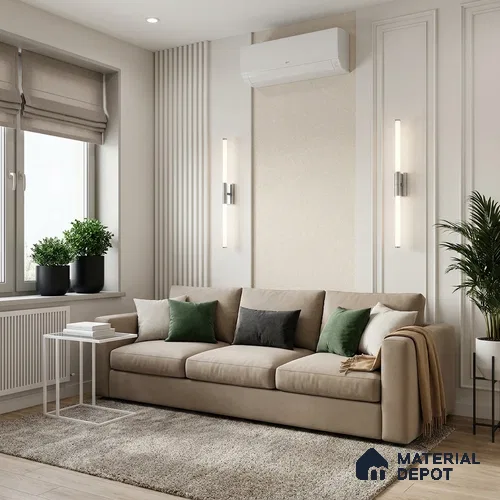 12115 | 5 Meter x 42 Inches Fabric Look Wallpaper - 57.41 Sq. Ft. | Minimum 10% wastage during installation