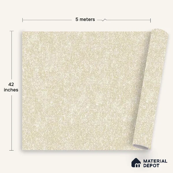 12117 | 5 Meter x 42 Inches Fabric Look Wallpaper - 57.41 Sq. Ft. | Minimum 10% wastage during installation