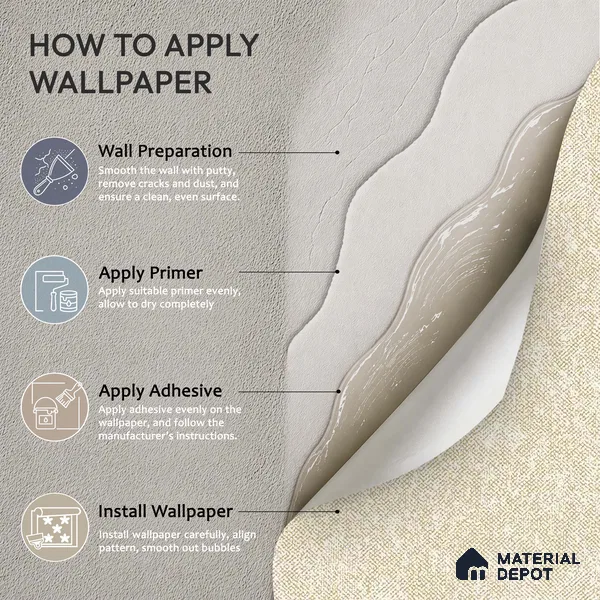 12117 | 5 Meter x 42 Inches Fabric Look Wallpaper - 57.41 Sq. Ft. | Minimum 10% wastage during installation