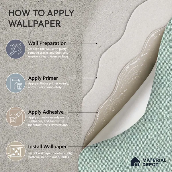 12121 | 5 Meter x 42 Inches Fabric Look Wallpaper - 57.41 Sq. Ft. | Minimum 10% wastage during installation