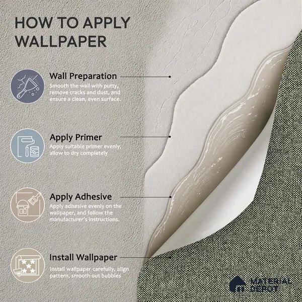 12118 | 5 Meter x 42 Inches Fabric Look Wallpaper - 57.41 Sq. Ft. | Minimum 10% wastage during installation