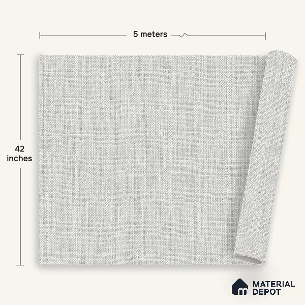 12123 | 5 Meter x 42 Inches Fabric Look Wallpaper - 57.41 Sq. Ft. | Minimum 10% wastage during installation