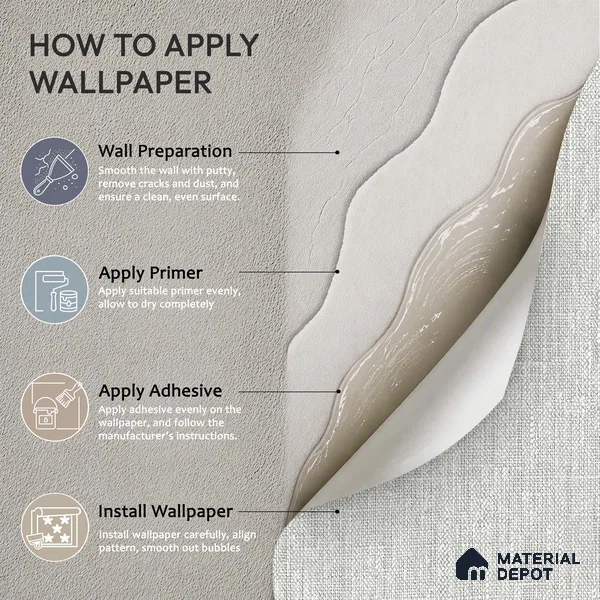 12123 | 5 Meter x 42 Inches Fabric Look Wallpaper - 57.41 Sq. Ft. | Minimum 10% wastage during installation