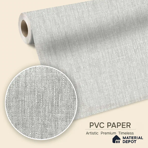 12123 | 5 Meter x 42 Inches Fabric Look Wallpaper - 57.41 Sq. Ft. | Minimum 10% wastage during installation