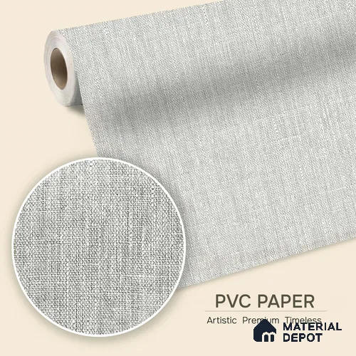 12123 | 5 Meter x 42 Inches Fabric Look Wallpaper - 57.41 Sq. Ft. | Minimum 10% wastage during installation