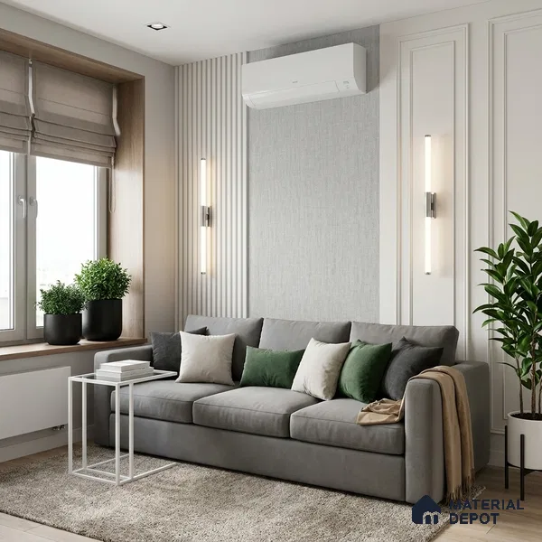 12123 | 5 Meter x 42 Inches Fabric Look Wallpaper - 57.41 Sq. Ft. | Minimum 10% wastage during installation