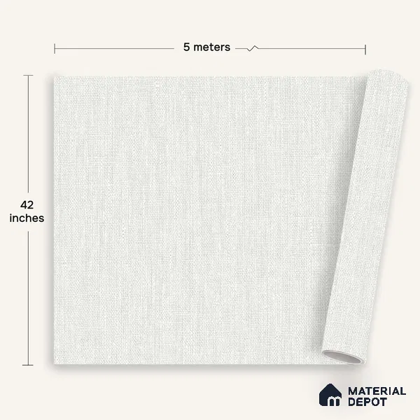 12122 | 5 Meter x 42 Inches Fabric Look Wallpaper - 57.41 Sq. Ft. | Minimum 10% wastage during installation