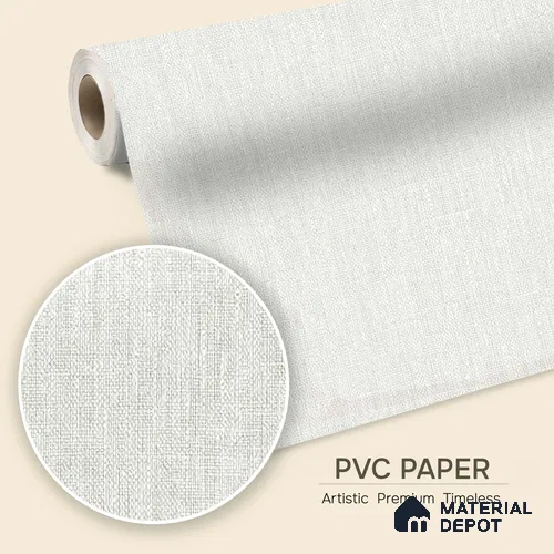 12122 | 5 Meter x 42 Inches Fabric Look Wallpaper - 57.41 Sq. Ft. | Minimum 10% wastage during installation