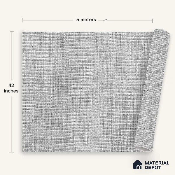 12124 | 5 Meter x 42 Inches Fabric Look Wallpaper - 57.41 Sq. Ft. | Minimum 10% wastage during installation
