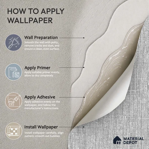 12124 | 5 Meter x 42 Inches Fabric Look Wallpaper - 57.41 Sq. Ft. | Minimum 10% wastage during installation