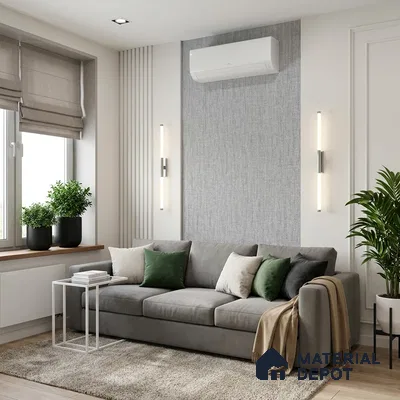12124 | 5 Meter x 42 Inches Fabric Look Wallpaper - 57.41 Sq. Ft. | Minimum 10% wastage during installation