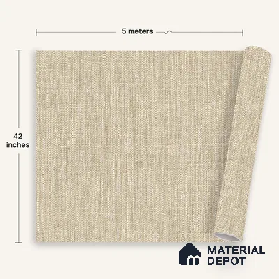 12129 | 5 Meter x 42 Inches Fabric Look Wallpaper - 57.41 Sq. Ft. | Minimum 10% wastage during installation