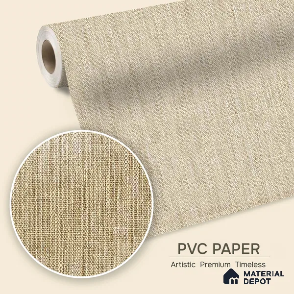 12129 | 5 Meter x 42 Inches Fabric Look Wallpaper - 57.41 Sq. Ft. | Minimum 10% wastage during installation